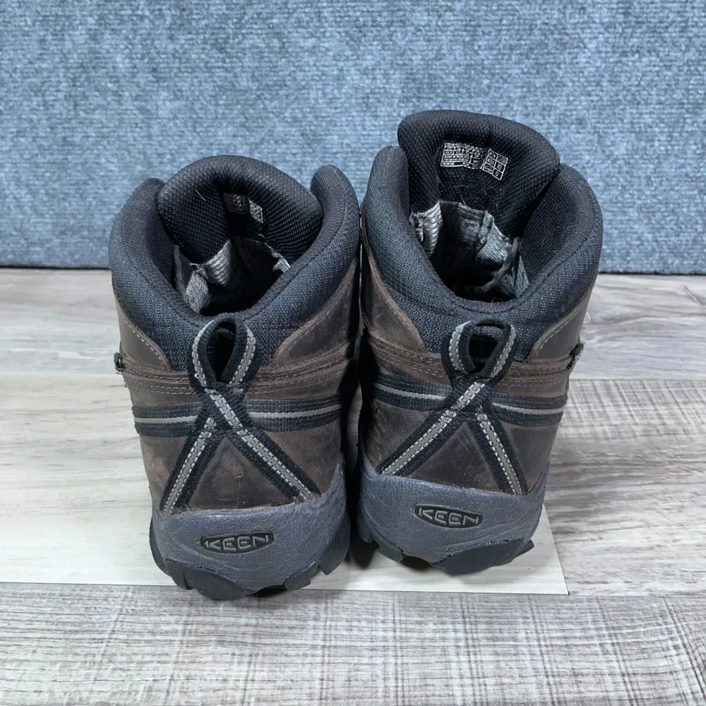 KEEN Targhee II Mid Waterproof Hiking Boots Mens 11 Wide Leather Brown